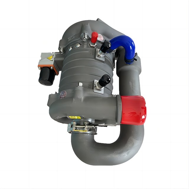 Hydrogen fuel cell system air compressor