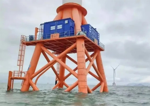 De kernmodule van 's werelds eerste offshore windenergieproductieproject voor waterstof werd met succes gehesen