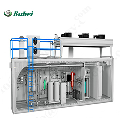 500 Nm³/u 2500 kW alkalisch waterelektrolyse waterstofproductiesysteem