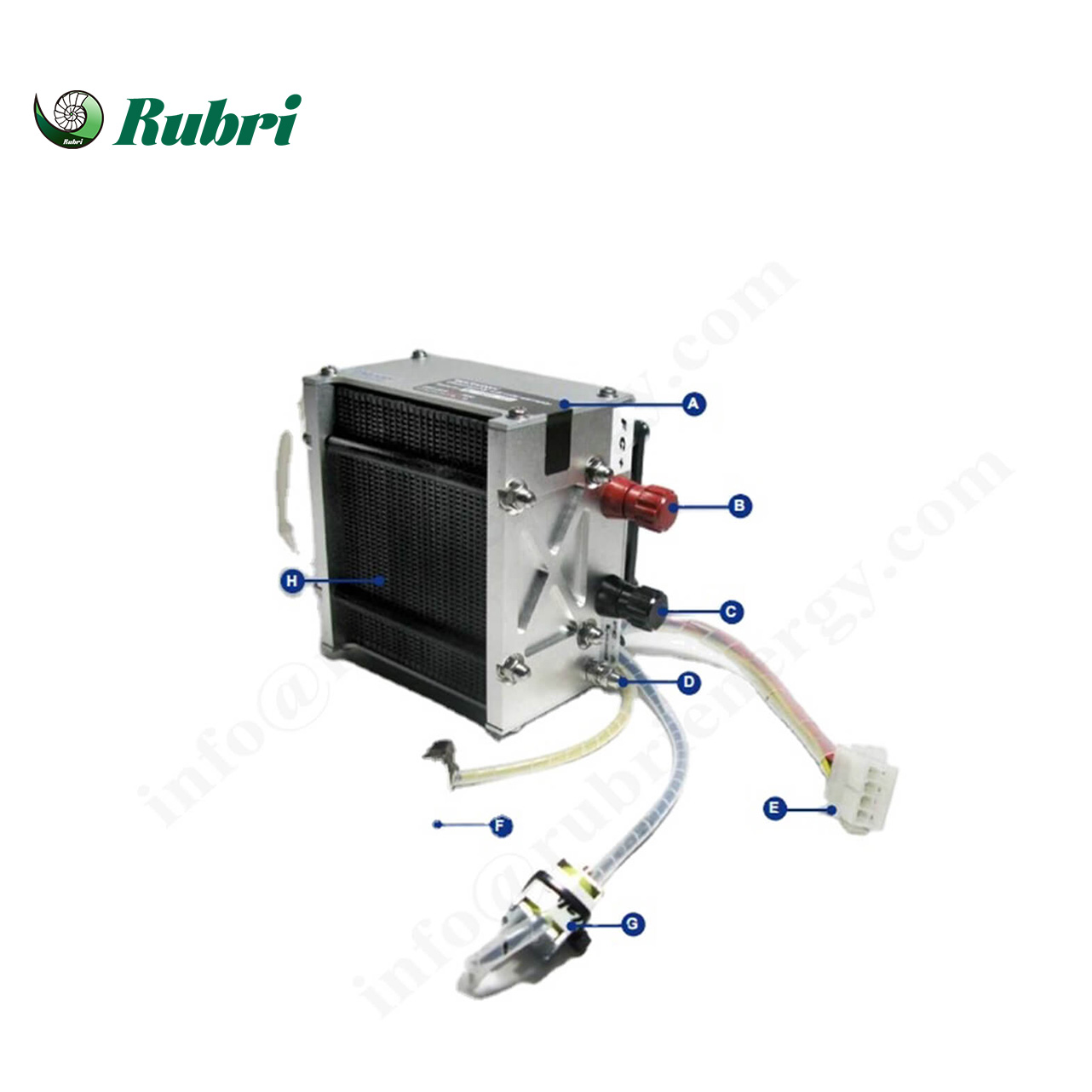 500W luchtgekoelde waterstofbrandstofcelgenerator