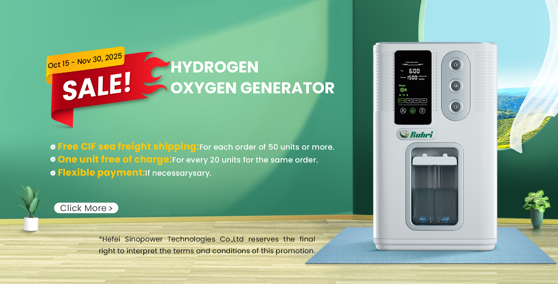 Waterstof inhalatiemachine