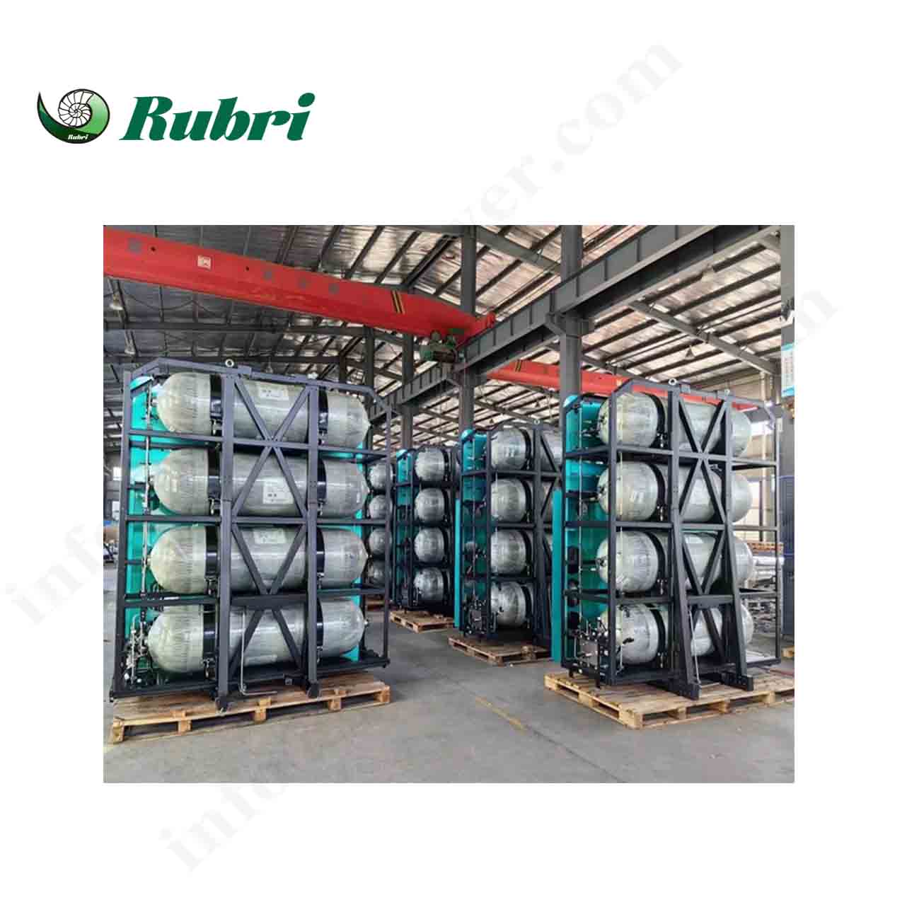 Gasvormige waterstofopslag onder hoge druk