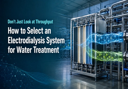 Don’t Just Look at Throughput: How to Select a Water-Treatment Electrodialysis System?